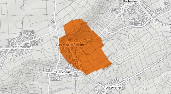 Mietspiegelkarte Gau Bischofsheim